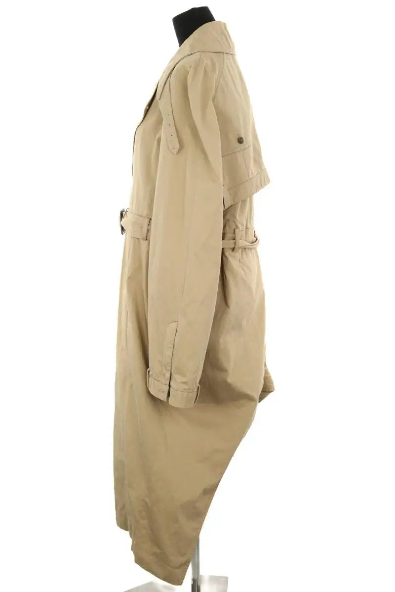 Trench-coat Balenciaga Deconstructed trench en coton twill Kaki en Coton