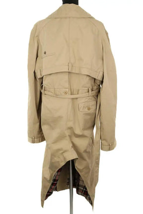 Trench-coat Balenciaga Deconstructed trench en coton twill Kaki en Coton