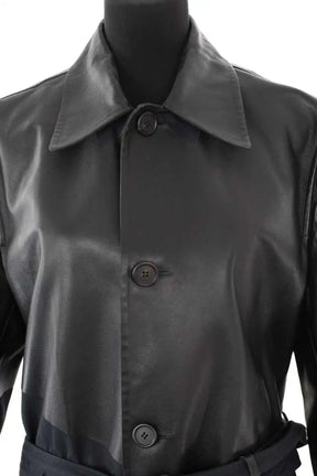 Trench-coat Bottega Veneta Noir en Cuir