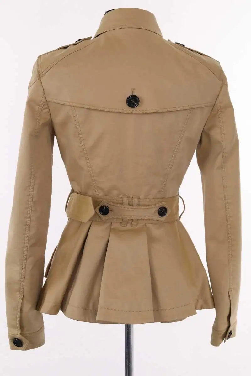 Trench-coat Burberry Beige en Coton