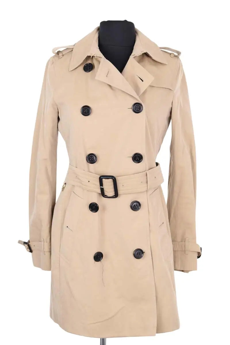 Trench-coat Burberry Beige en Coton, taille XS - Seconde Main
