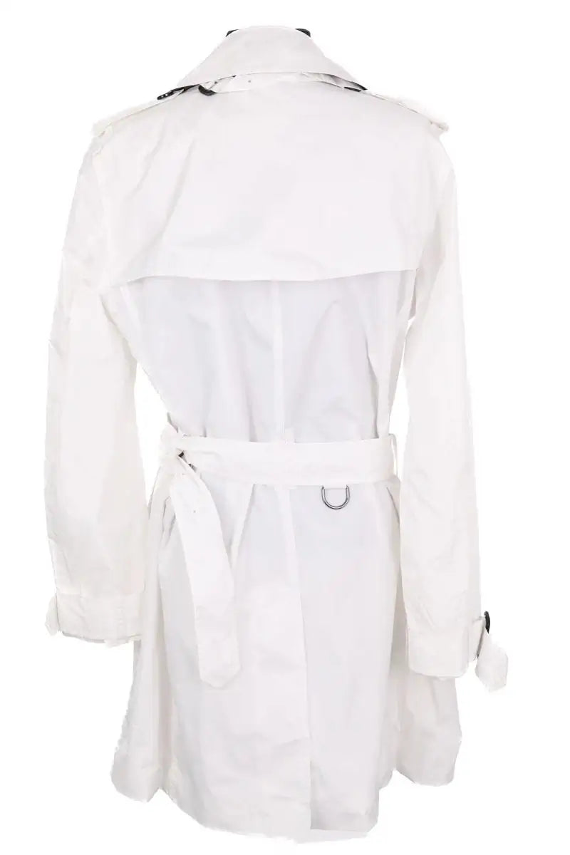 Trench-coat Burberry Blanc en Synthétique
