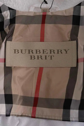 Trench-coat Burberry Blanc en Synthétique