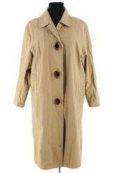 Trench-coat Burberry Camel en Cachemire, taille XS - Seconde Main
