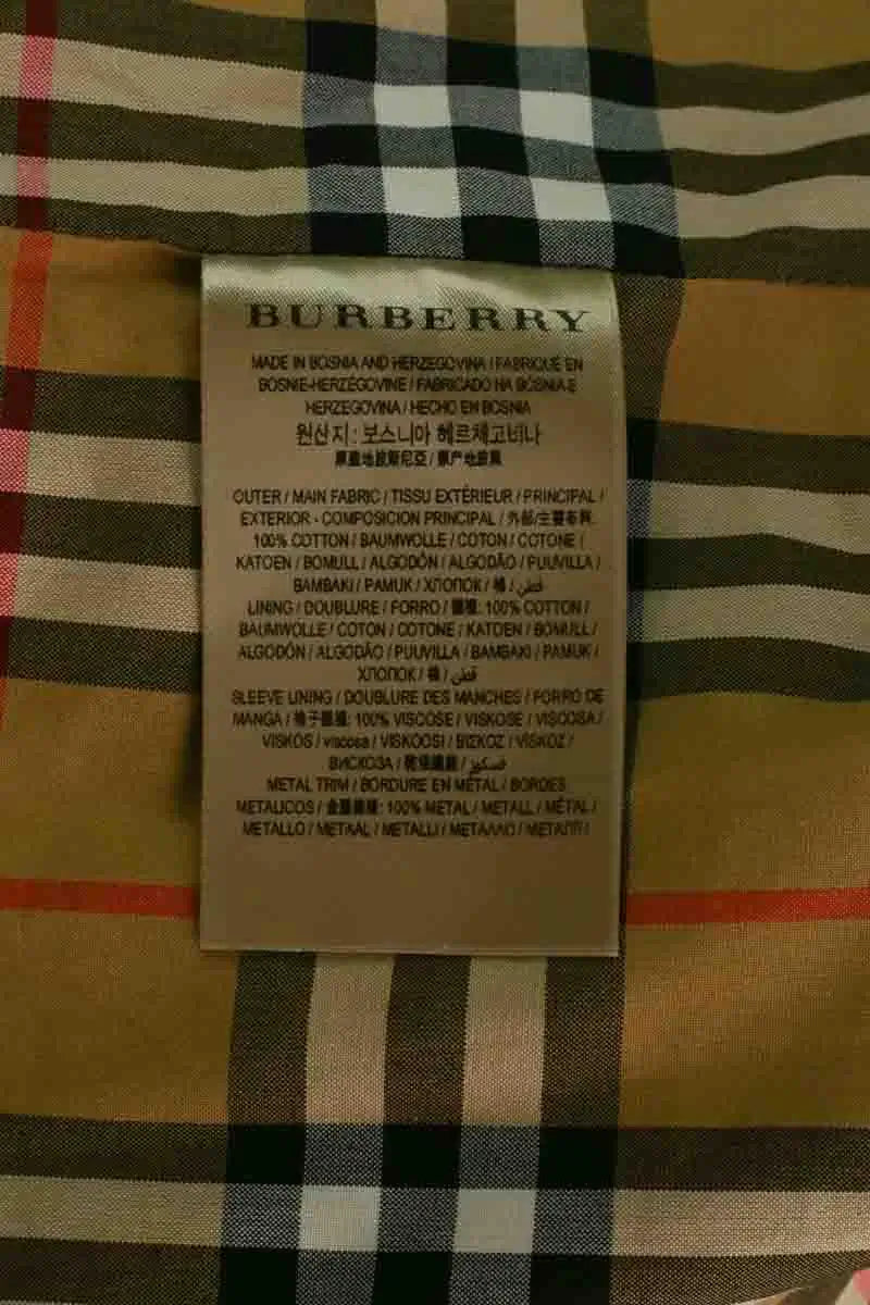 Trench-coat Burberry Camel en Cachemire