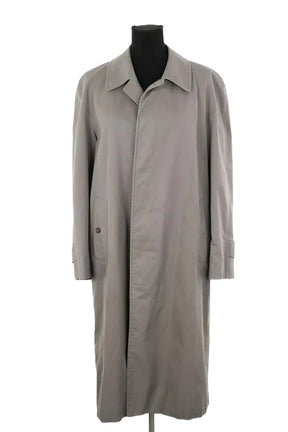 Trench-coat Burberry Gris en Coton, taille L - Seconde Main