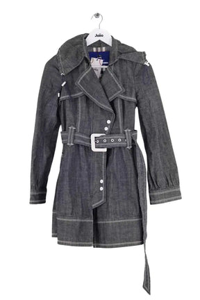 Trench-coat Burberry Gris en Coton, taille M - Seconde Main