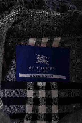 Trench-coat Burberry Gris en Coton