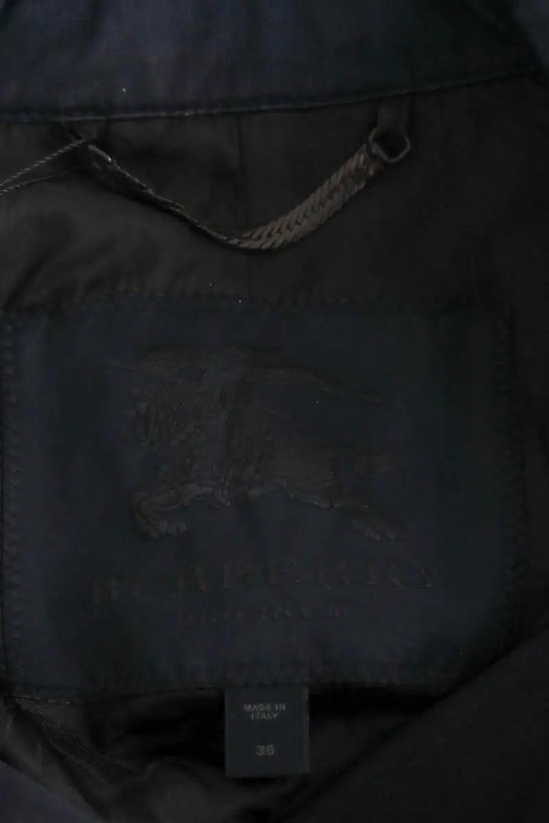 Trench-coat Burberry Marine en Coton