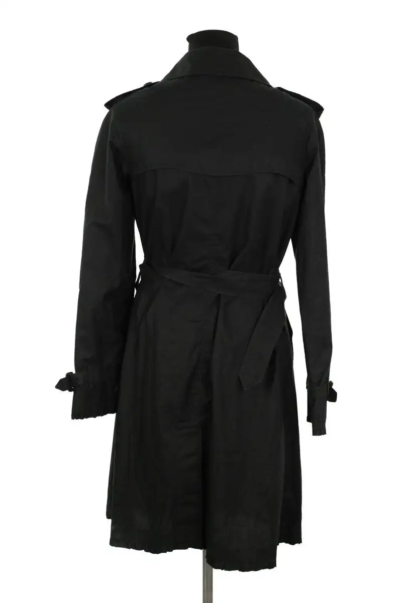 Trench-coat Burberry Noir en Coton