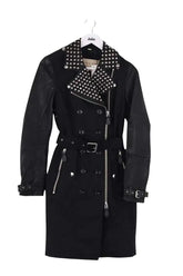Trench-coat Burberry Noir en Coton, taille XS - Seconde Main