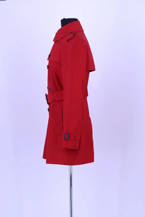 Trench-coat Burberry Rouge en Coton