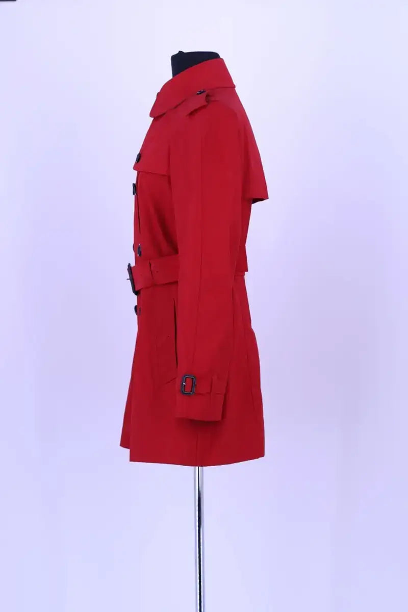 Trench-coat Burberry Rouge en Coton