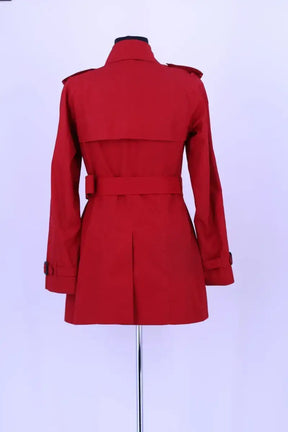 Trench-coat Burberry Rouge en Coton