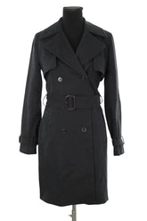 Trench-coat Club Monaco Noir en Coton, taille S - Seconde Main