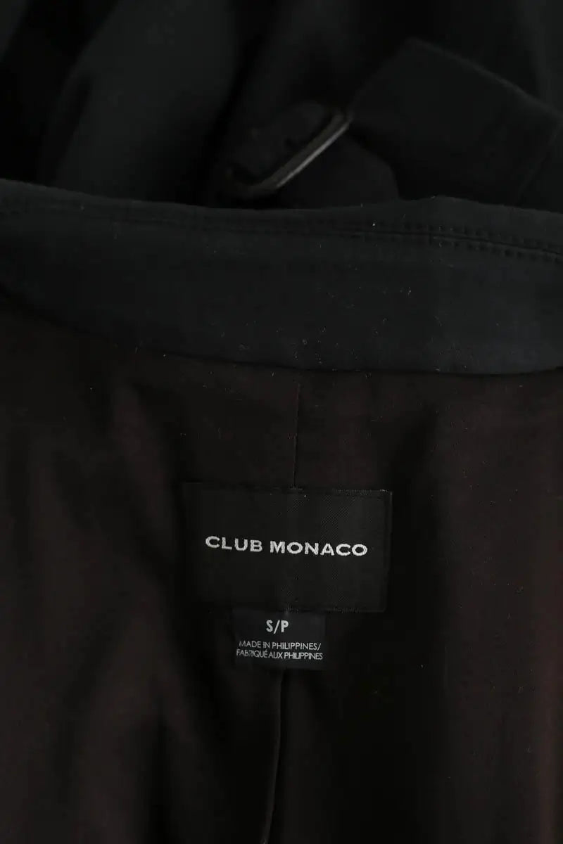 Trench-coat Club Monaco Noir en Coton
