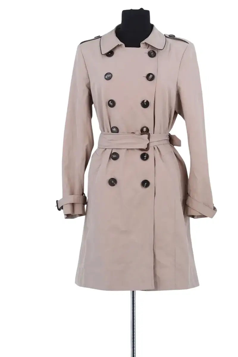 Trench-coat Gerard Darel Beige en Coton, taille XL - Seconde Main