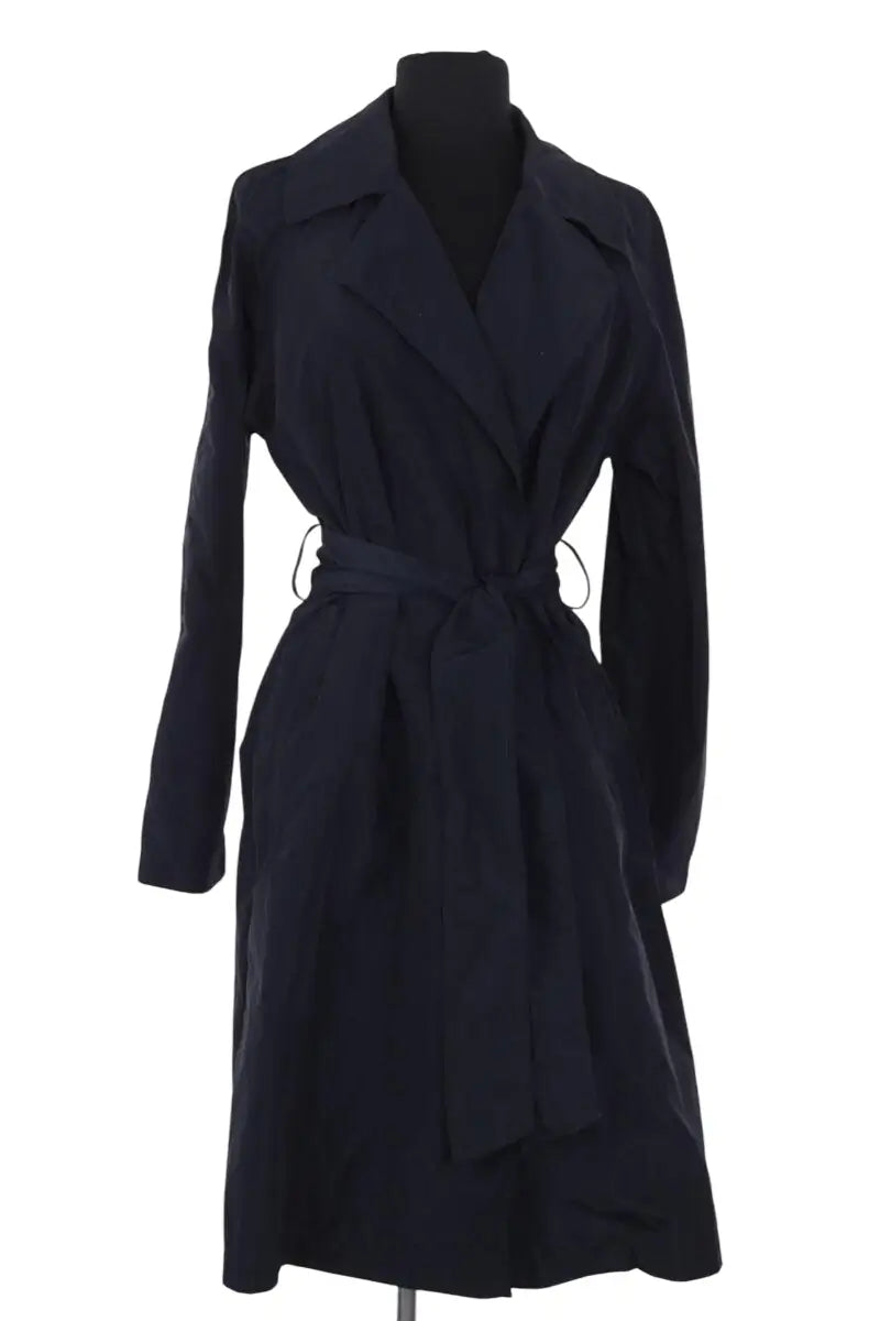 Trench-coat Gerard Darel Marine en Synthétique, taille S - Seconde Main