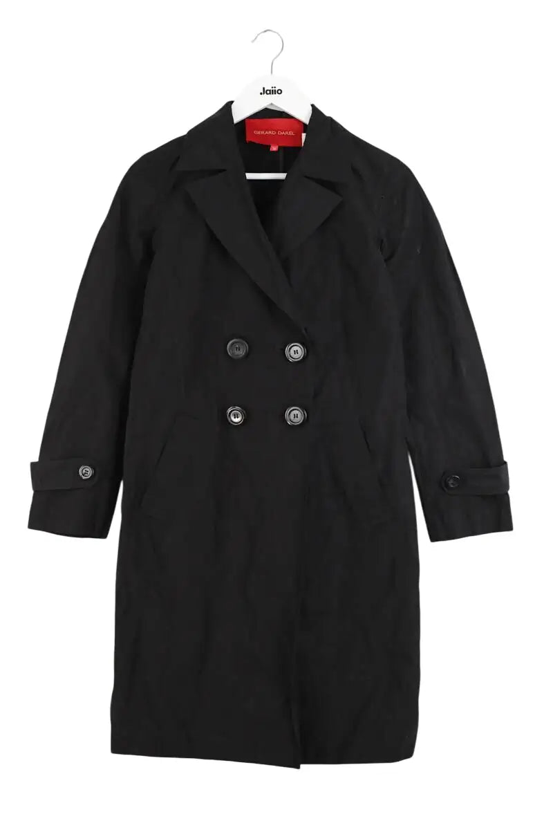 Trench-coat Gerard Darel Noir en Polyamide, taille S - Seconde Main