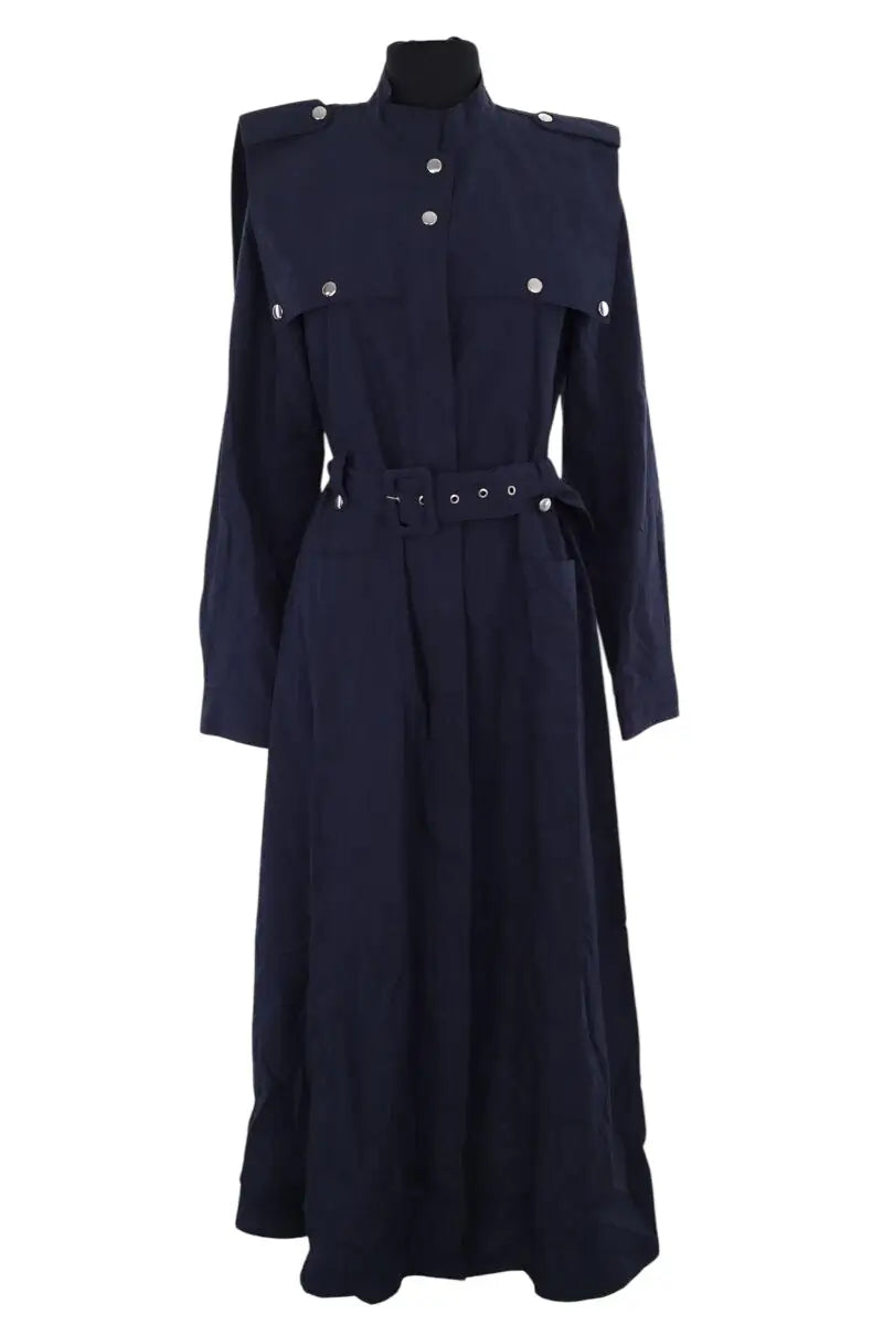 Trench-coat Gestuz Marine en Coton, taille S - Seconde Main