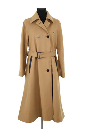 Trench-coat Lacoste Camel en Laine, taille XS - Seconde Main