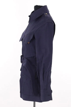 Trench-coat Louis Vuitton Bleu en Coton