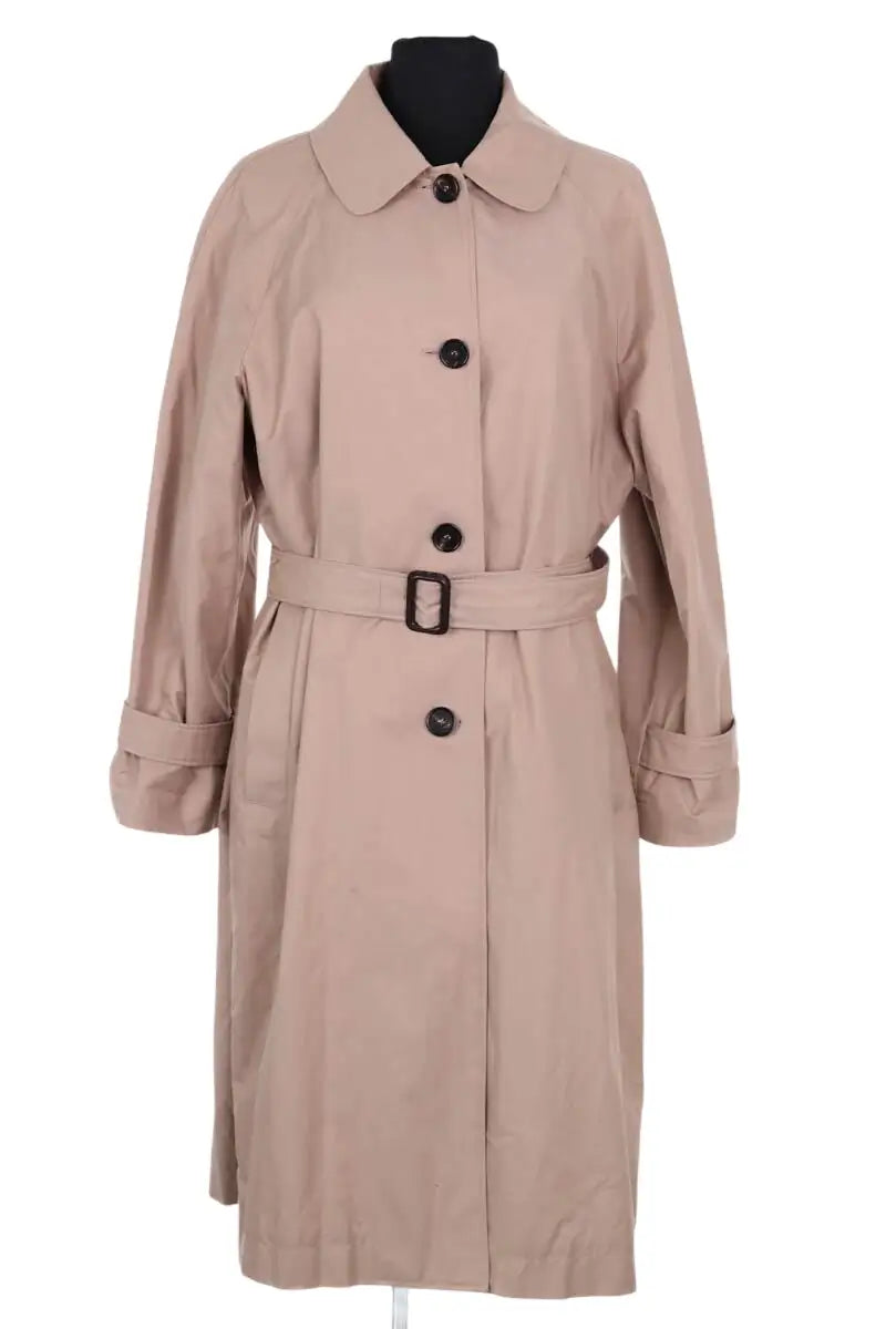 Trench-coat Max Mara Beige en Coton, taille M - Seconde Main