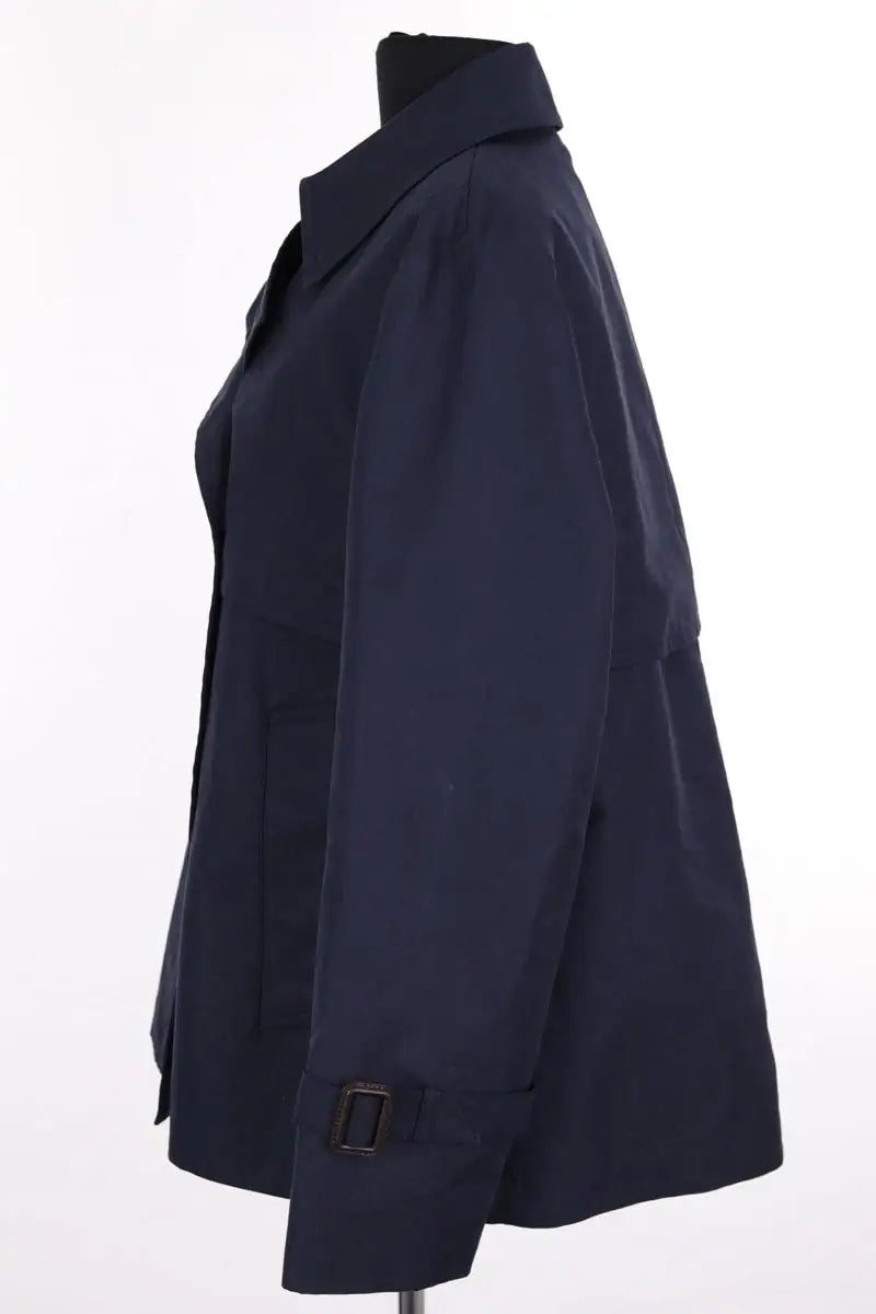 Trench-coat Max Mara Bleu en Coton