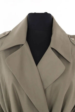 Trench-coat Musier Kaki en Synthétique