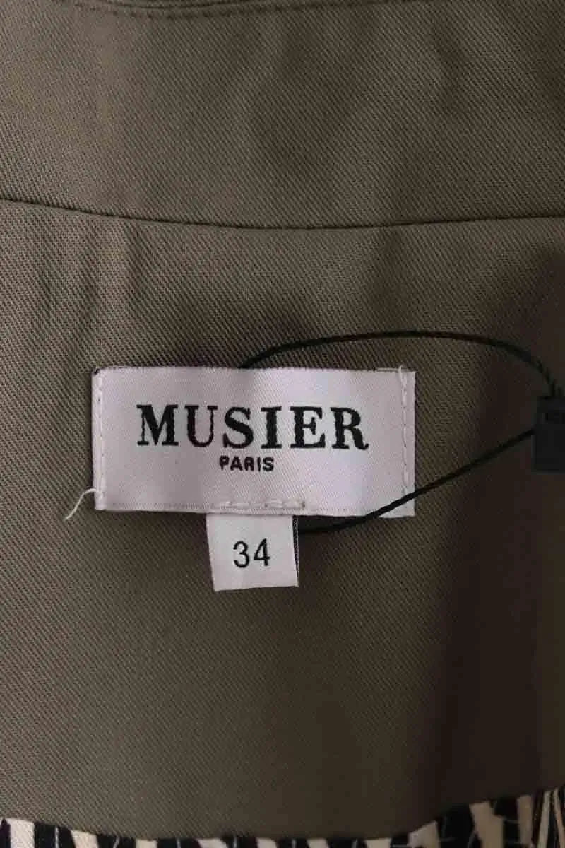 Trench-coat Musier Kaki en Synthétique