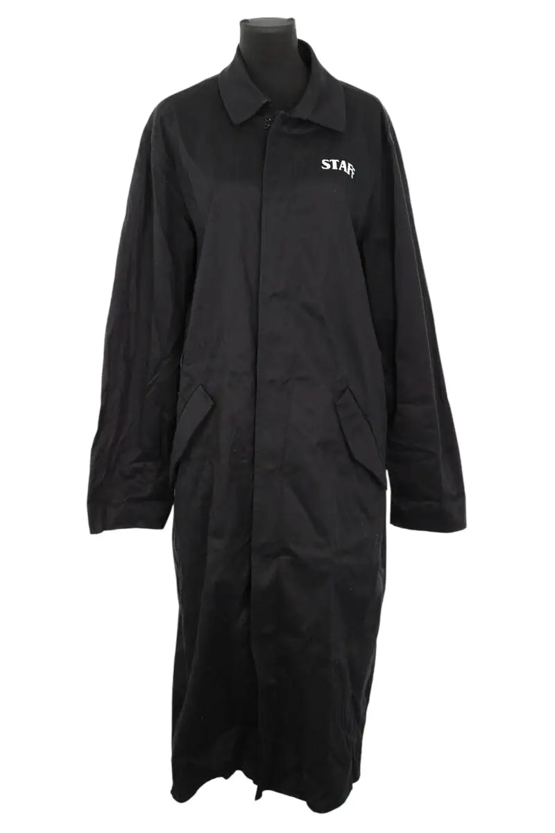 Trench-coat Off White Noir en Coton, taille M - Seconde Main