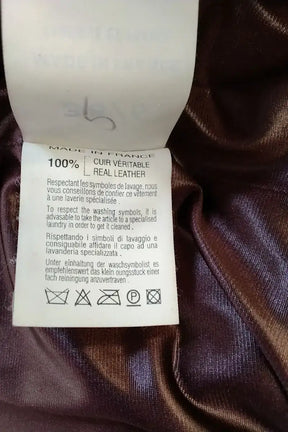 Trench-coat Plein Sud Bordeaux en Cuir