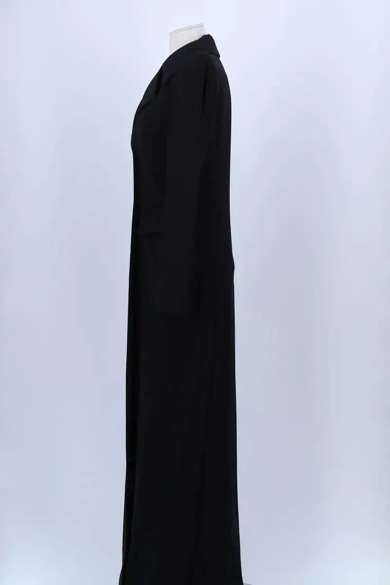 Trench-coat Plein Sud Noir en Laine