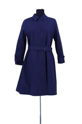 Trench-coat Prada Bleu en Coton, taille M - Seconde Main
