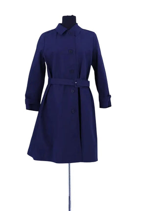 Trench-coat Prada Bleu en Coton, taille M - Seconde Main