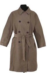 Trench-coat Rodier Marron en Synthétique, taille L - Seconde Main