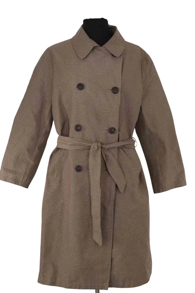 Trench-coat Rodier Marron en Synthétique, taille L - Seconde Main