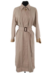 Trench-coat Sandro Beige en Coton, taille XS - Seconde Main
