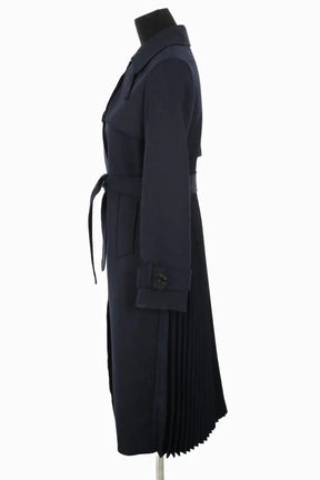 Trench-coat Sandro Bleu en Polyester