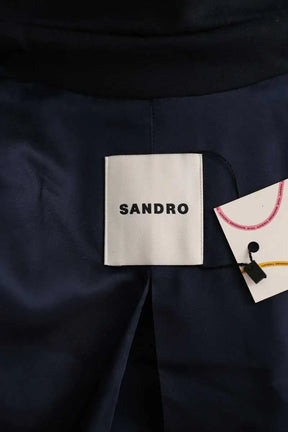 Trench-coat Sandro Bleu en Polyester