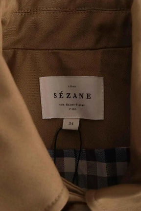 Trench-coat Sézane Camel en Coton