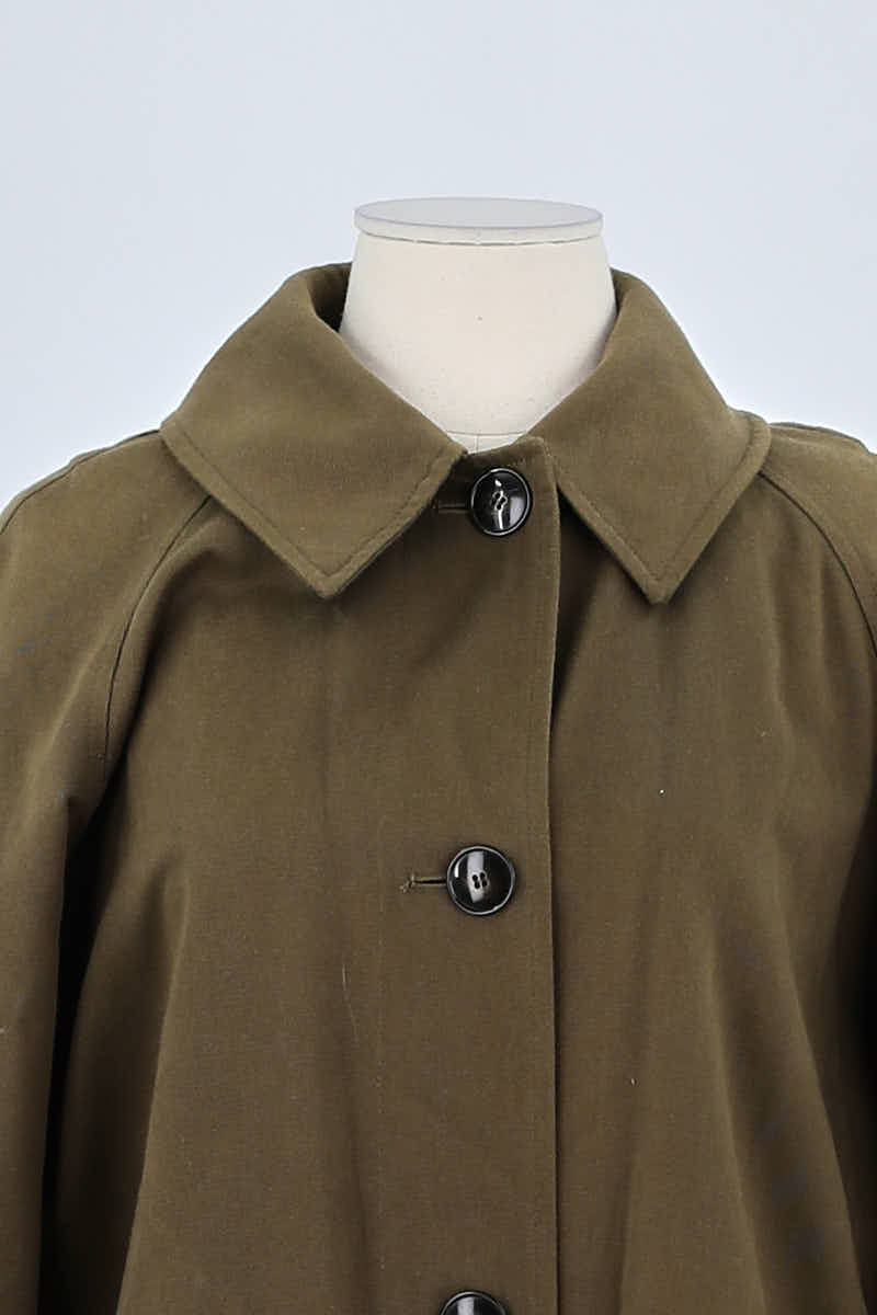 Trench-coat Sézane Kaki en Coton