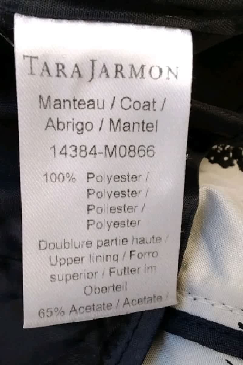 Trench-coat Tara Jarmon Noir en Polyester