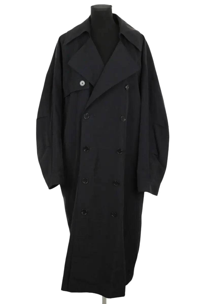 Trench-coat The Frankie Shop Noir en Polyamide, taille S - Seconde Main