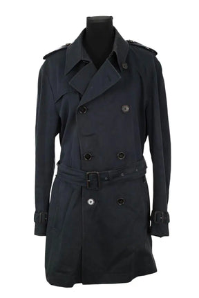 Trench Hugo Boss Bleu en Synthétique, taille M - Seconde Main