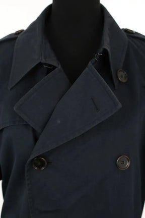 Trench Hugo Boss Bleu en Synthétique
