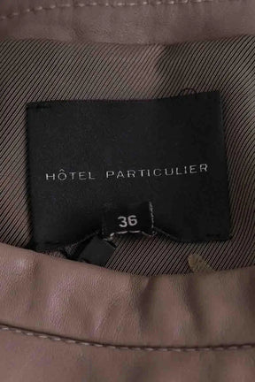 Jupe Hotel Particulier Gris en Cuir