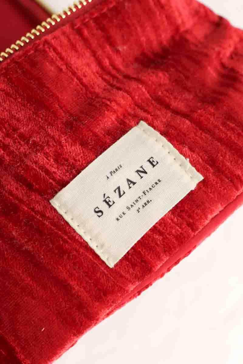 Trousse de toilette Sézane Rouge en 