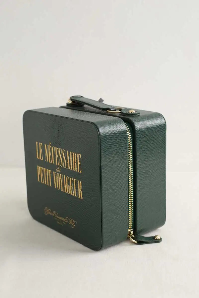 Trousse de voyage en cuir Officine Universelle Buly Vert en 