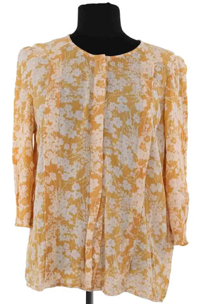 T-shirt Des Petits Hauts Jaune en Viscose, taille M - Seconde Main
